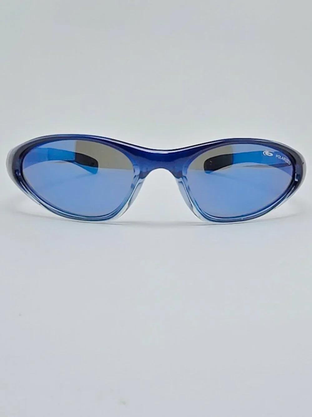 Bolle Swisher Vintage Blue Wrap Polarized Sunglasses